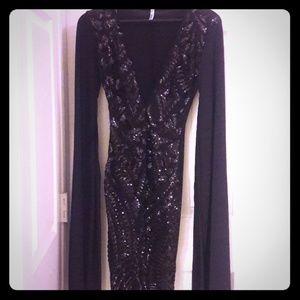 Black cocktail dress